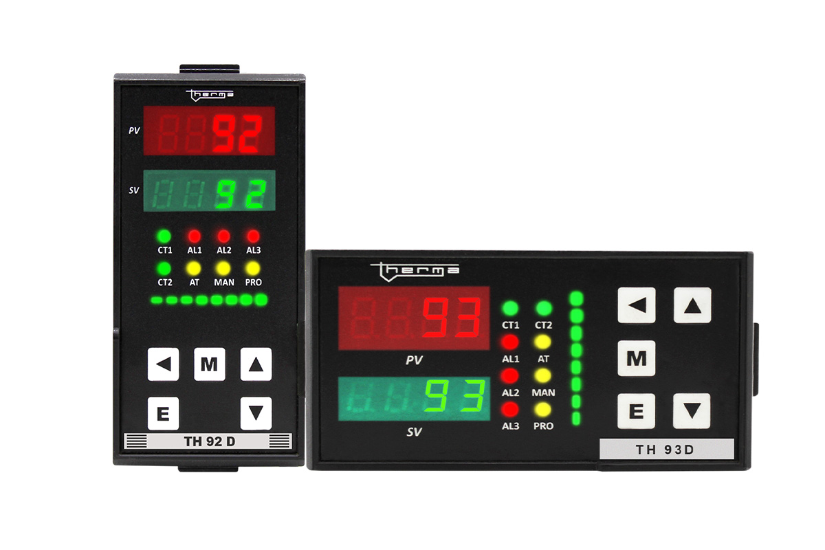 Controladores de Temperatura TH 92D e TH 93D