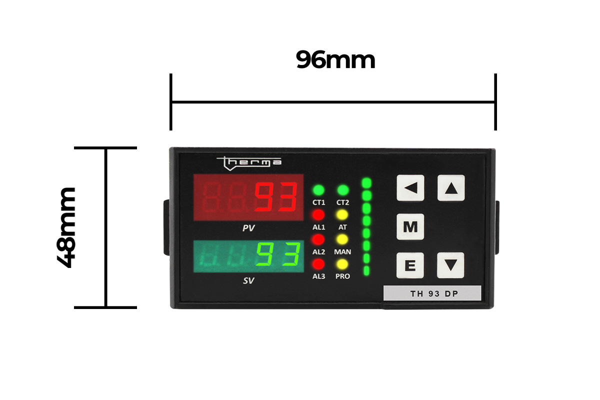 Controladores de Temperatura TH 92DP e TH 93DP